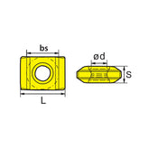 Milling inserts XEEC120904 - Makotools Industrial Supply Tools for Metal Cutting